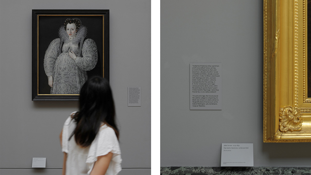 museum labels